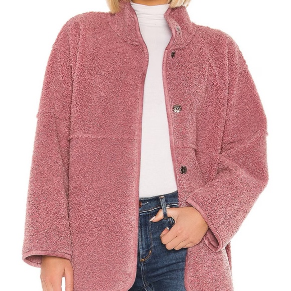 Velvet by Graham & Spencer Jackets & Blazers - Velvet by Graham & Spencer / Albany Lux Faux Sherpa Jacket / Pink, Size Small